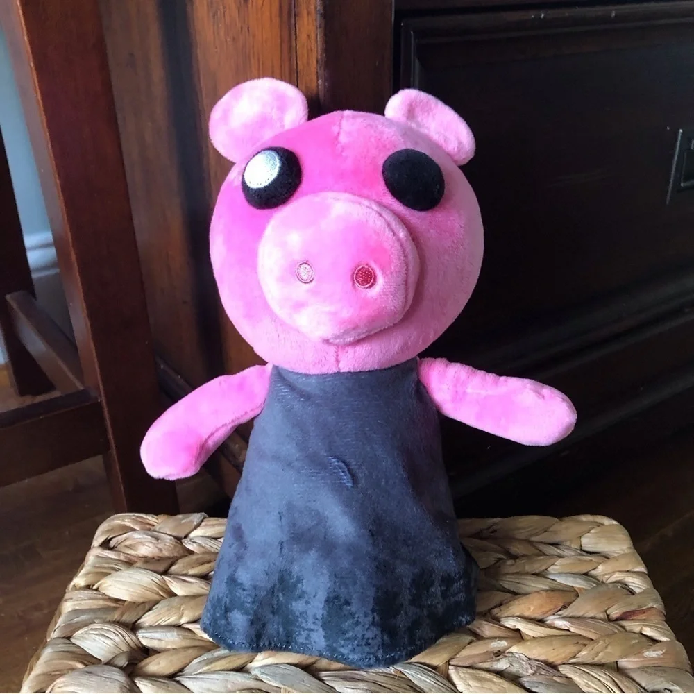 Piggy black and pink stuffed animals